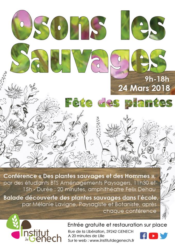 affiche des portes ouvertes de l'institut Genech