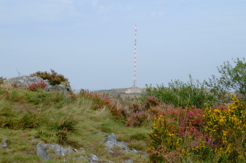 vu de la lande autour de l'antenne des Mont d'Arrès