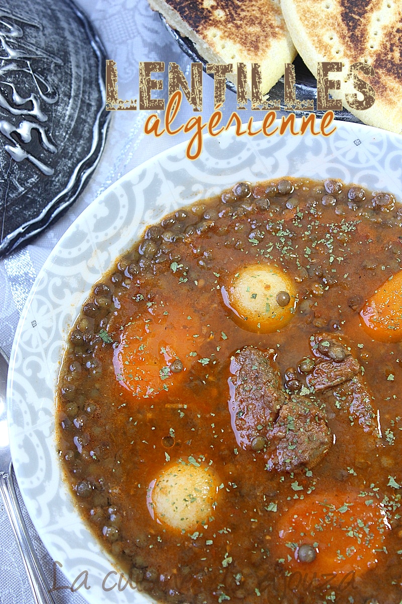 Soupe de lentilles algériennes