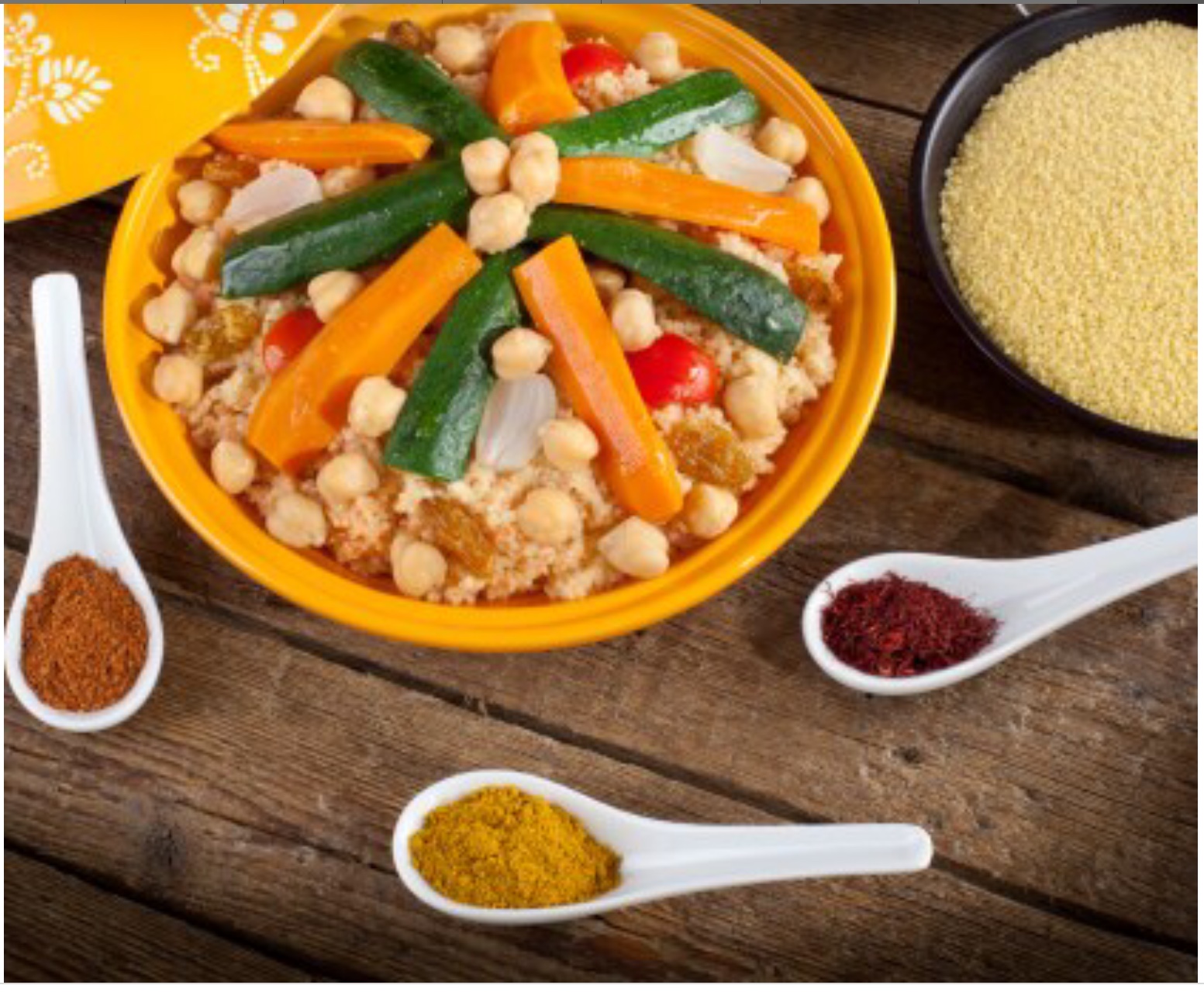 Plat de tajine végétarien