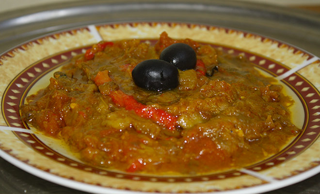 Zaalouk purée d'aubergines