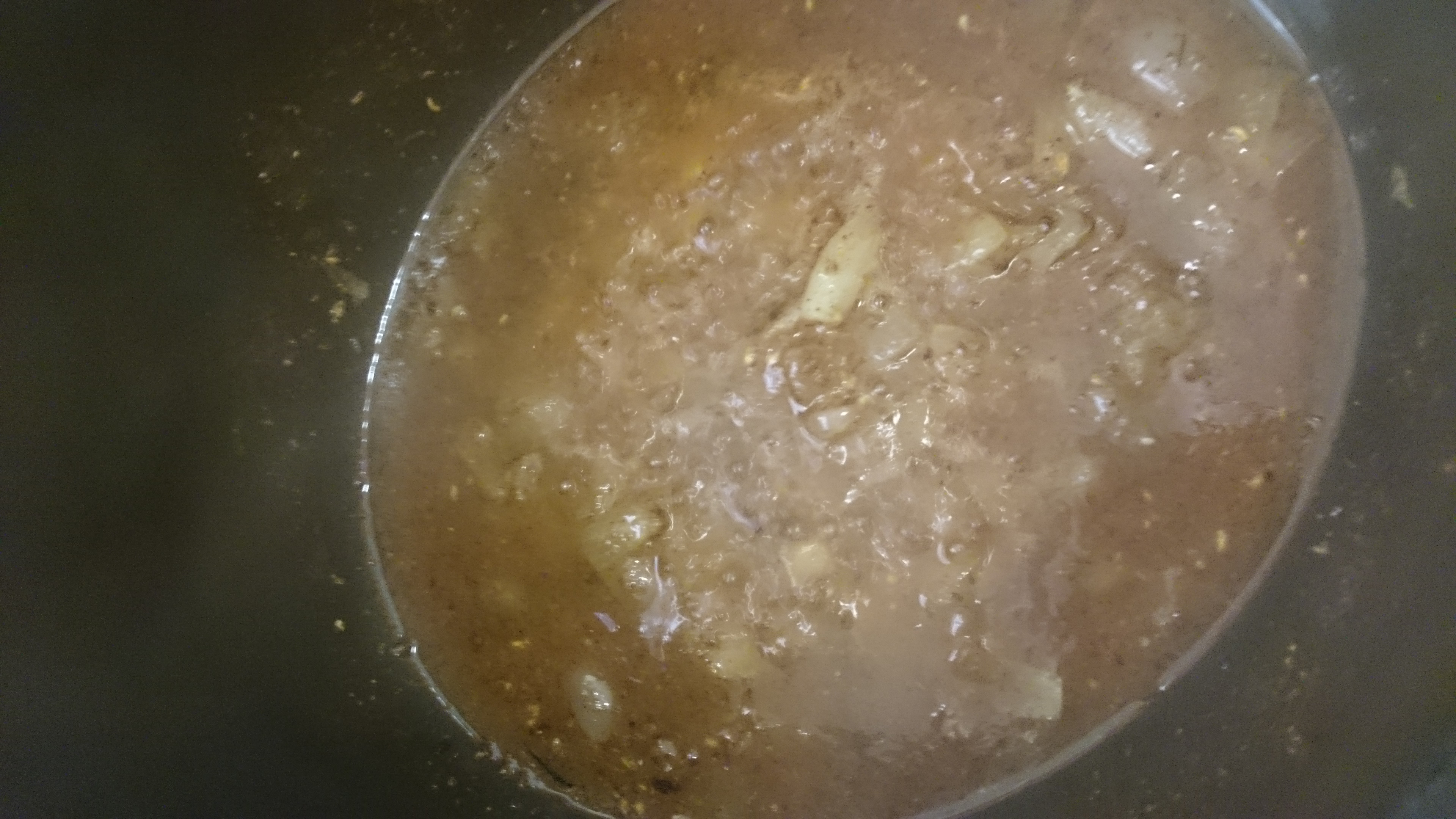 Fond porté à ébullition