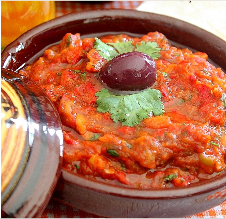 salade d'aubergines marocaine