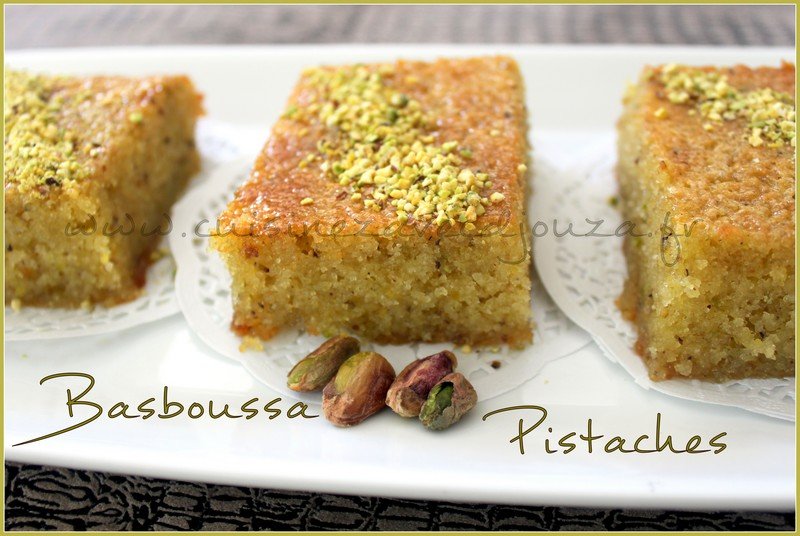 Basboussa aux pistaches